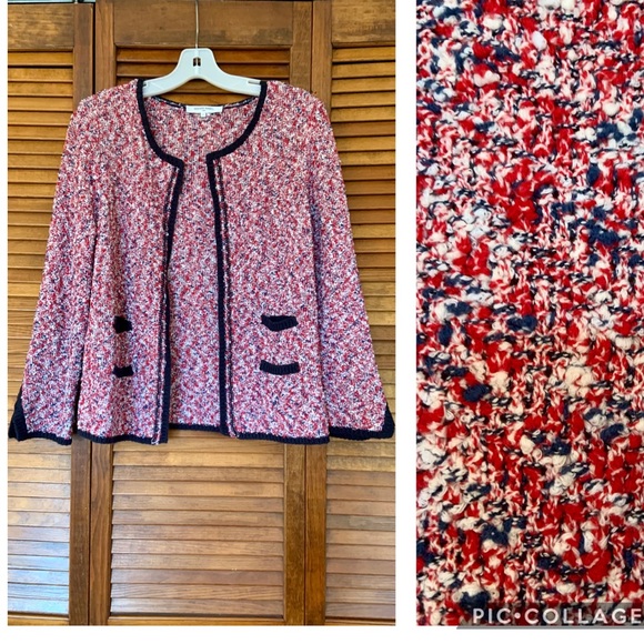 Gerard Darel Sweaters - Designer Gerard Darel Open front red cardigan